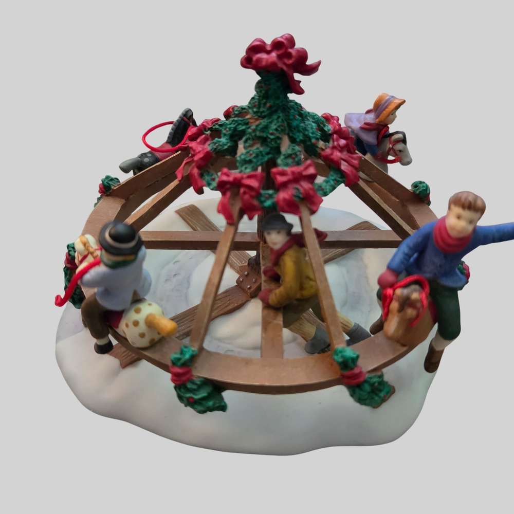 Department 56 Dickens Village Merry Go Roundabout Christmas Carousel 55344 CIB